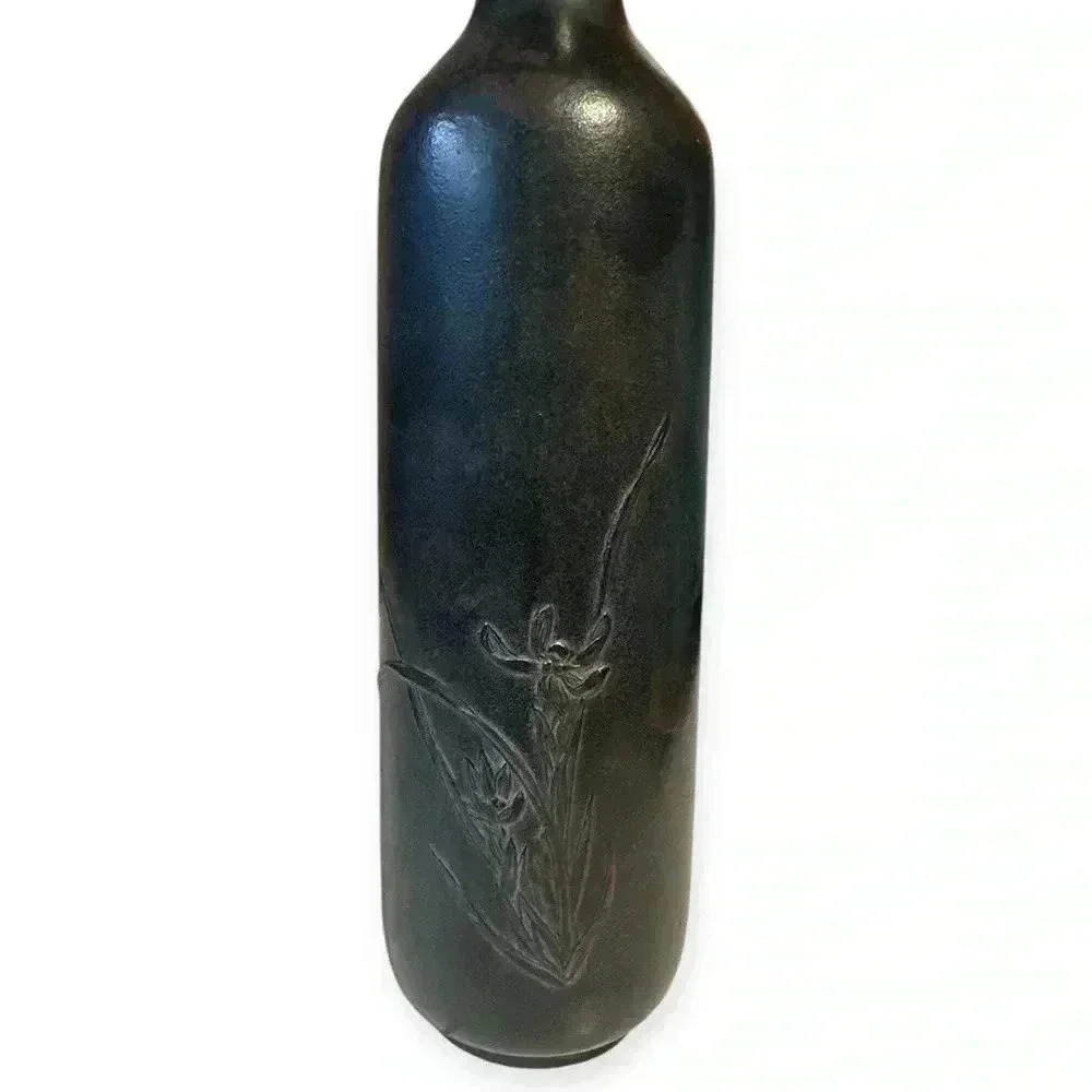 Japan Tea Ceremony Carving Sano Kosai Engraving Otowa Type Vase Single Flower - Picture 2 of 4